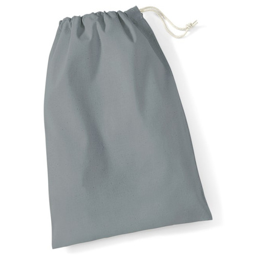 Westford Mill Cotton Stuff Bag - Pure Grey - Small