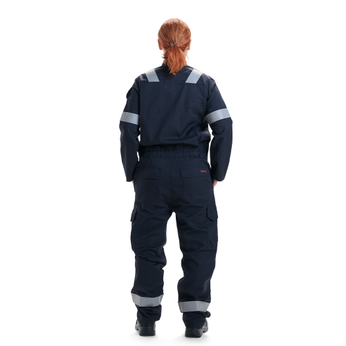 Roots 45095F FR/AS Ladies Arcbuster Lightweight 240 Cargo Coverall - Navy - Size 4-6, Regular
