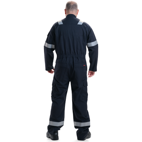 Roots 45095 FR/AS Arcbuster Lightweight 240 Cargo Coverall - Navy - Size 36", Regular
