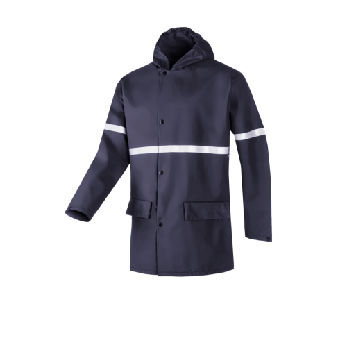 Sioen Merton Flame Retardant, Anti-Static Rain Jacket - Navy - Size XXX Large