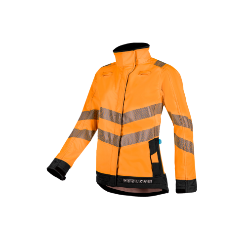 Sioen Heika Hi-Vis Ladies Softshell with ARC Protection - High Visibility Orange - Size X Small