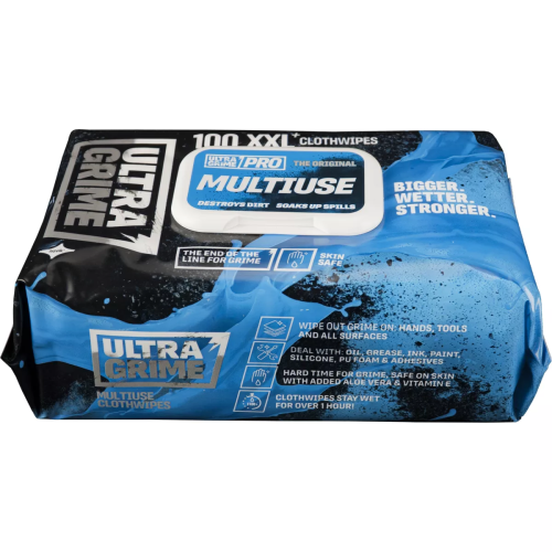 Uniwipe 5900 Ultragrime Blackzone Cleaning Wipes - 6 cases of 100