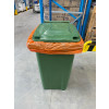 240 Litre Wheelie Bin (Green) with 50 Orange 240 Litre (Orange) 160g Sacks