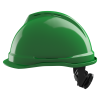 MSA V-Gard 520 Safety Helmet – Non-Vented, Green, Fas-Trac III PVC Suspension