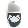MSA V-Gard 950 Class 2 Electrical Helmet – Non-Vented, White, Fas-Trac III Foam, 4-Point Chinstrap, Extended Ear & Neck Flaps, Carry Bag