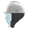 MSA V-Gard 950 Class 2 Electrical Helmet – Non-Vented, White, Fas-Trac III Foam, 4-Point Chinstrap, Extended Ear & Neck Flaps, Carry Bag