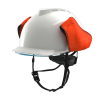 MSA V-Gard 950 Class 2 Electrical Helmet – Non-Vented, White, Fas-Trac III Foam, 4-Point Chinstrap, Extended Ear & Neck Flaps, Carry Bag