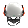 MSA V-Gard 950 Class 2 Electrical Helmet – Non-Vented, White, Fas-Trac III Foam, 4-Point Chinstrap, Extended Ear & Neck Flaps, Carry Bag