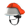 MSA V-Gard 950 Class 2 Electrical Helmet – Non-Vented, White, Fas-Trac III Foam, 4-Point Chinstrap, Extended Ear & Neck Flaps, Carry Bag