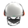 MSA V-Gard 950 Class 2 Electrical Helmet – Non-Vented, White, Fas-Trac III Foam, 4-Point Chinstrap, Extended Ear & Neck Flaps, Carry Bag