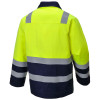 MV25 Hi-Vis Modaflame Jacket - Yellow/Navy - Size Large