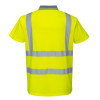 Portwest S477 High Visibility Short Sleeved Polo Shirt - Size Large