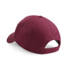 BC015 5 Panel Cap - Burgundy